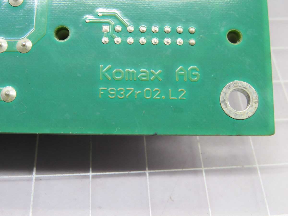 KOMAX F937R02.L2 Control Board T255319 - High-Quality Replacement Part - PCB CIRCUIT BOARDS