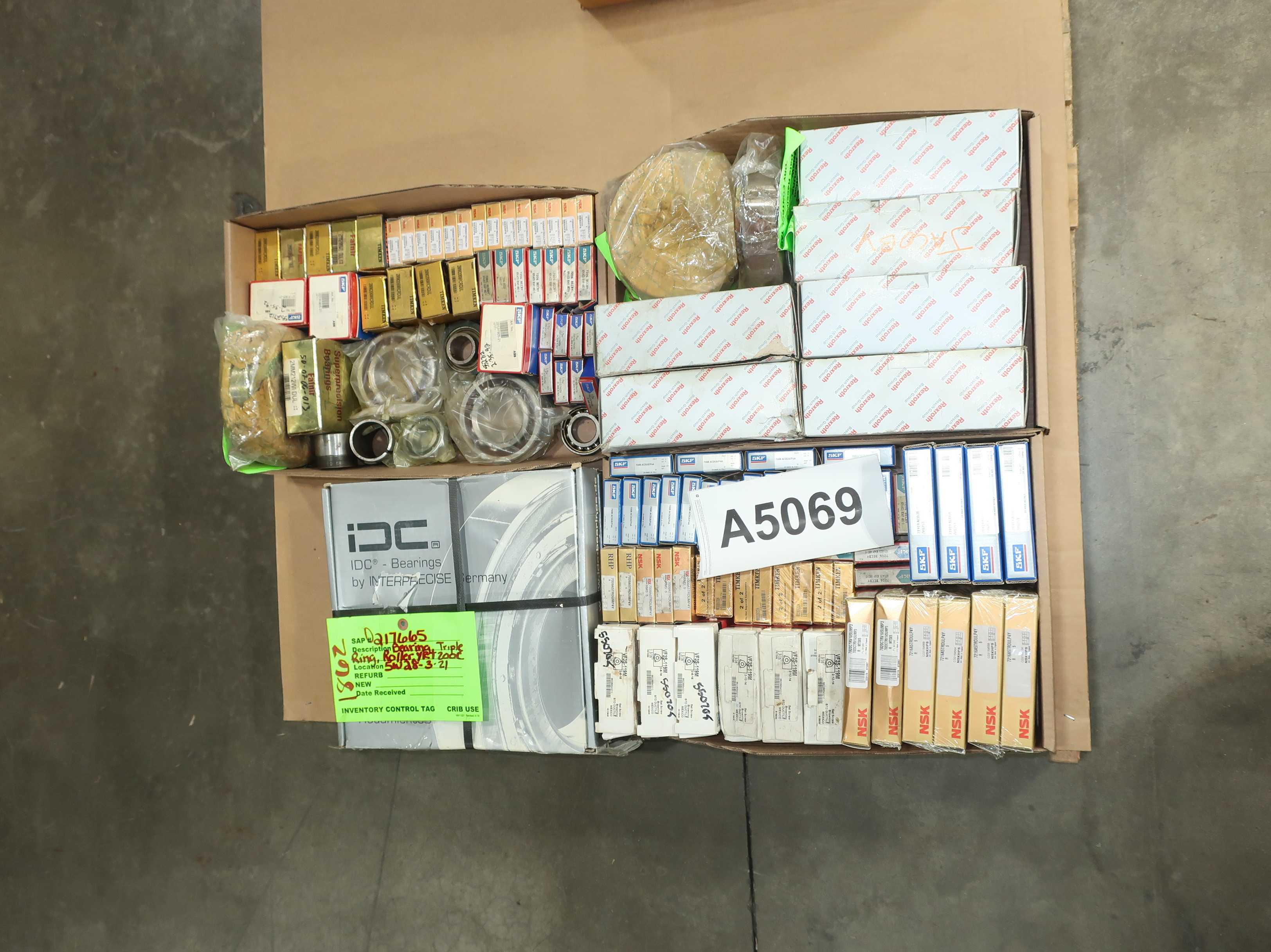 Pallet Of Assorted Bearings For Industrial Applications - BEARINGS