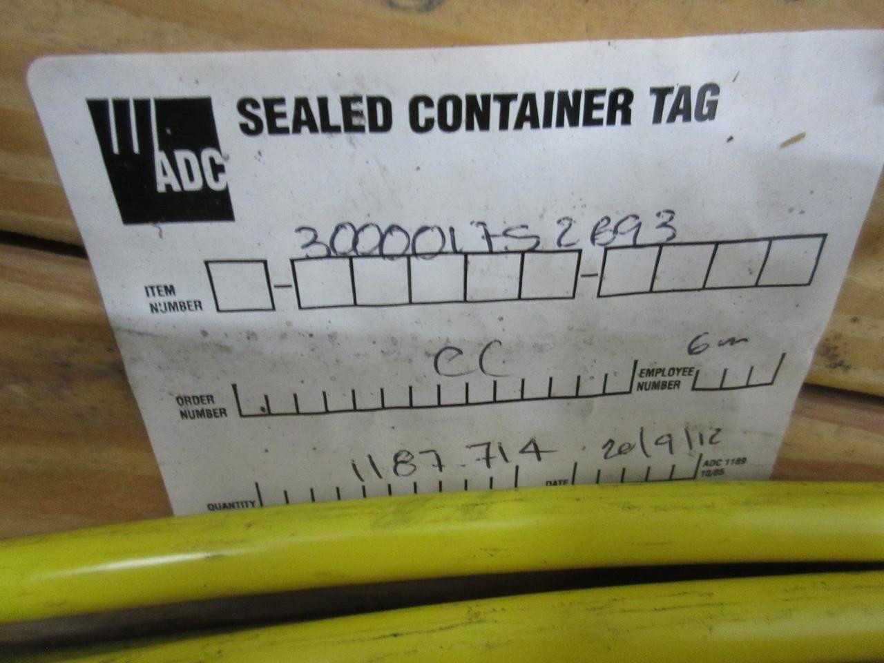 ADC OFS G.657.A2 C-8FLX-72A-WRY 08-12 TYPE OFNR CSA OFN FT4 297 FT FIBER OPTIC CABLE 72 FIBER T10127 - FIBER OPTIC CABLE