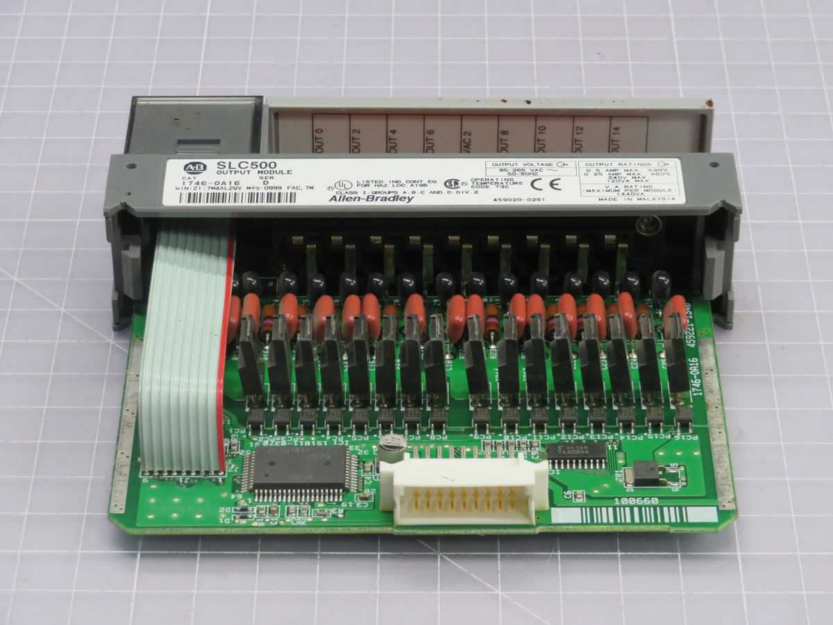 ALLEN BRADLEY 1746-0A16 OUTPUT MODULE T248137 - AUTOMATION & CONTROLS