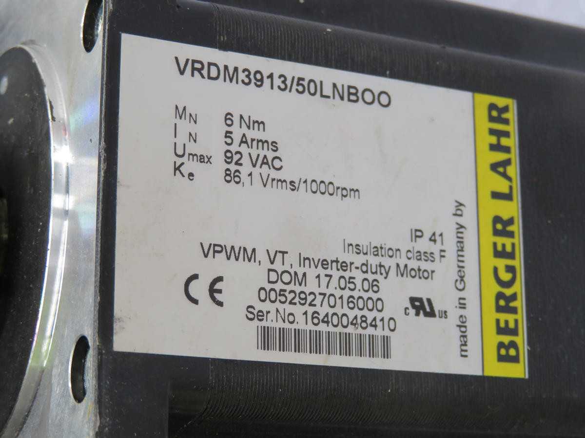BERGER LAHR VRDM3913/50LNBOO STEPPER MOTOR T216004 - ELECTRIC MOTORS