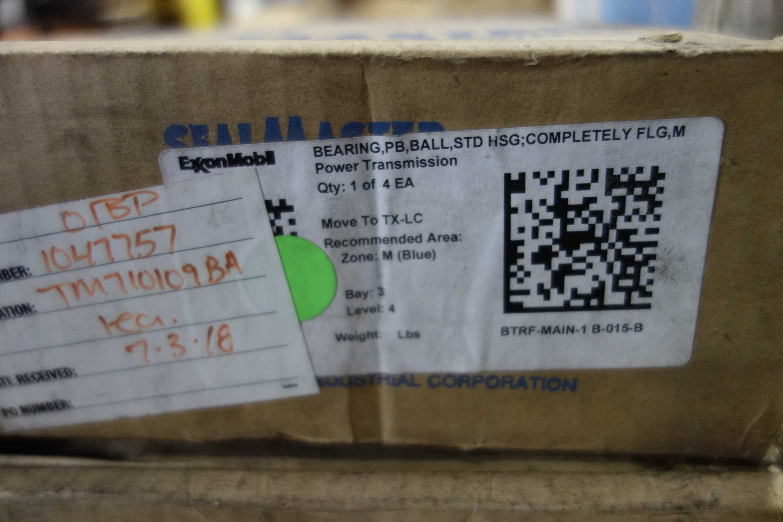 SKU 1773477 - PALLET OF ASSORTED SEAL MASTER BEARINGS, MOUNTED, PILLOW BLOCK - BEARINGS