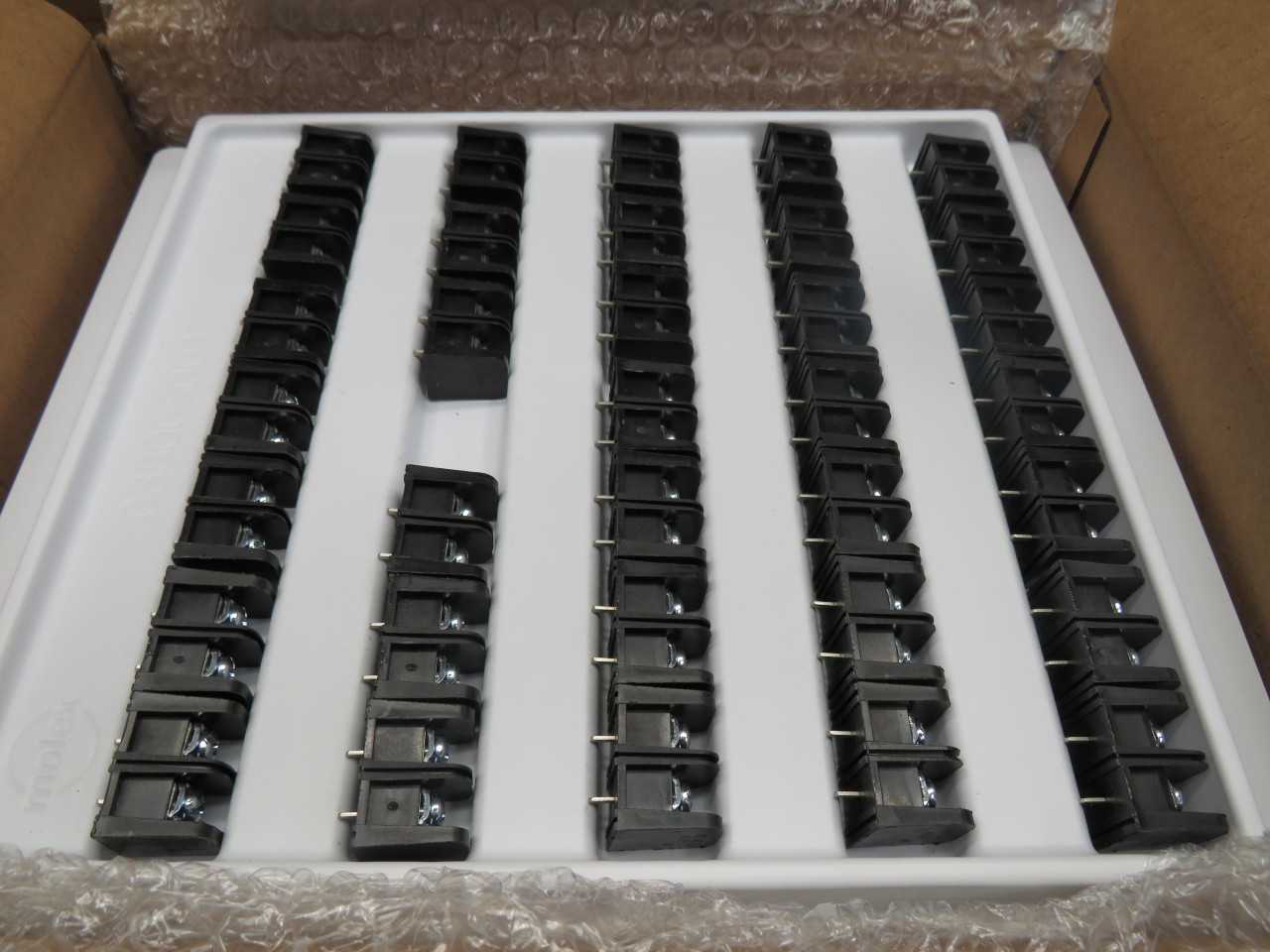 LOT OF 575 MOLEX 0386307802 CONN BARRIER STRIP 2CIRC 0.438"
T153101 - TERMINAL BLOCKS
