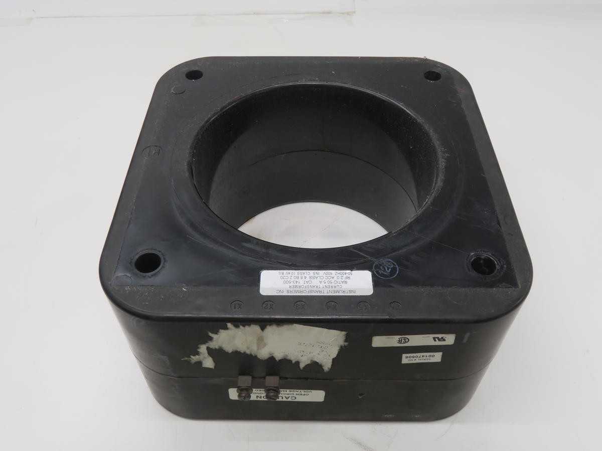 INSTRUMENT TRANSFORMER 143-500 CURRENT TRANSFORMER 50:5 A 10 KV BIL, 50-400 HZ T207532 - POWER TRANSFORMERS
