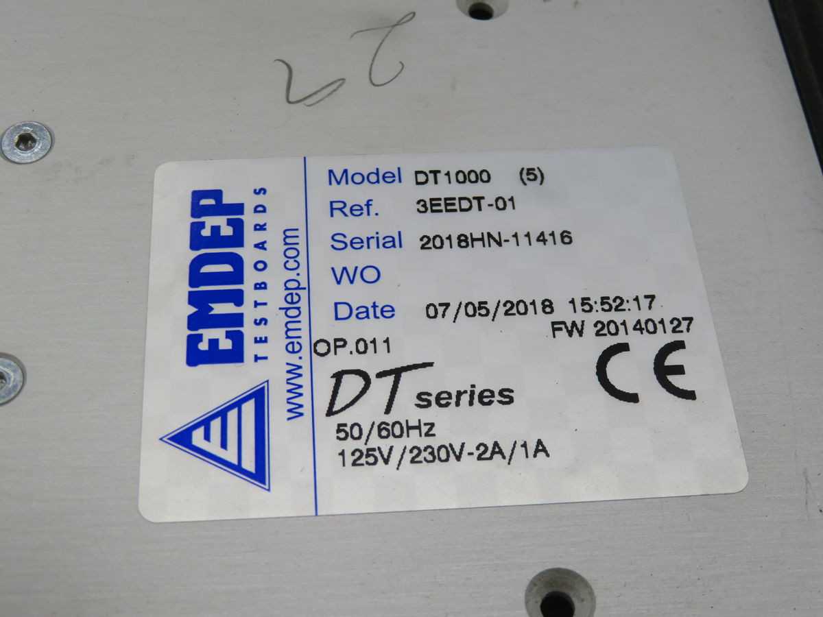 EMDEP DT1000 LOW VOLTAGE RACK T243726 - PLC MODULES