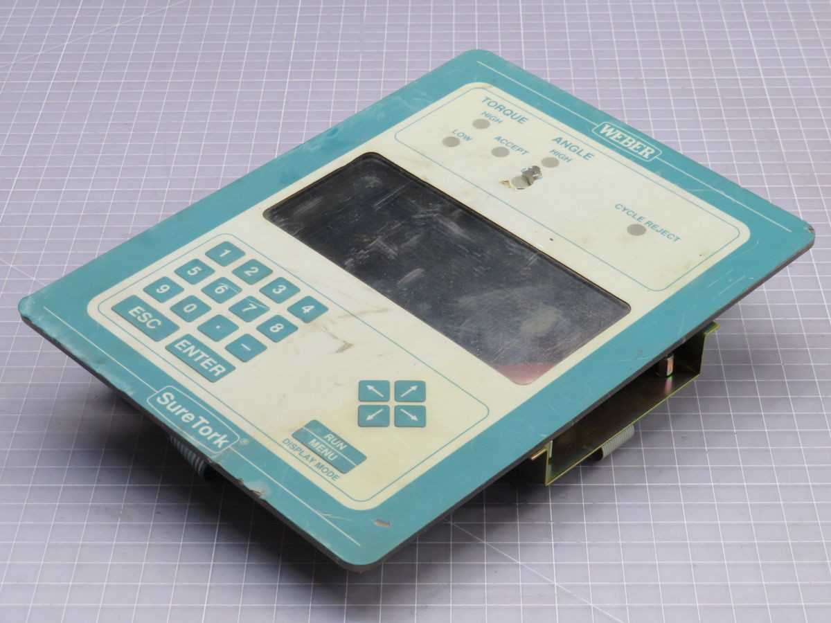 MEMTRON 46974 WEBER SURETORK ELECTRIC SCREWDRIVER KEYPAD FACEPLATE T255147 - OPERATOR INTERFACE PANELS