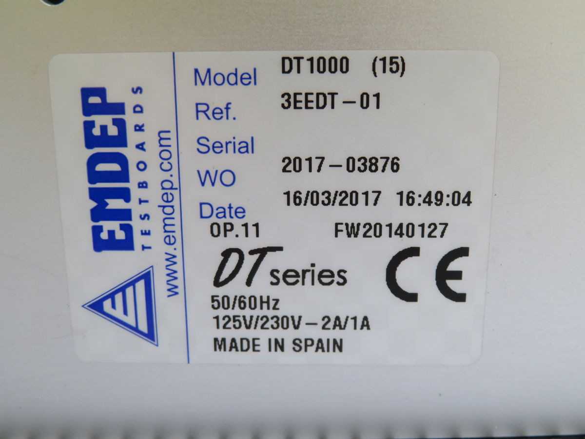 EMDEP DT1000 AMPLIFIER TESTBOARD T249576 - PLC MODULES