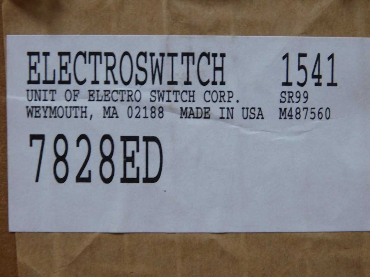 ELECTROSWITCH 7828ED ROTARY LATCHING SWITCH RELAY T145443 - SWITCHES