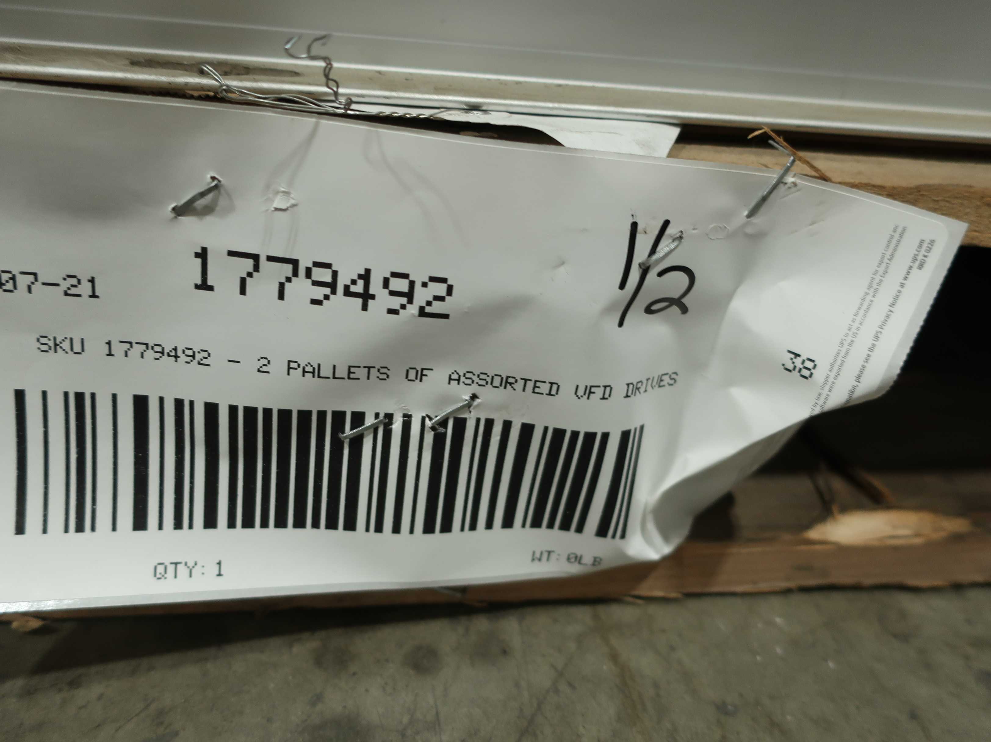 SKU 1779492 - 2 Pallets Of Assorted VFD Drives - AC VFD DRIVES