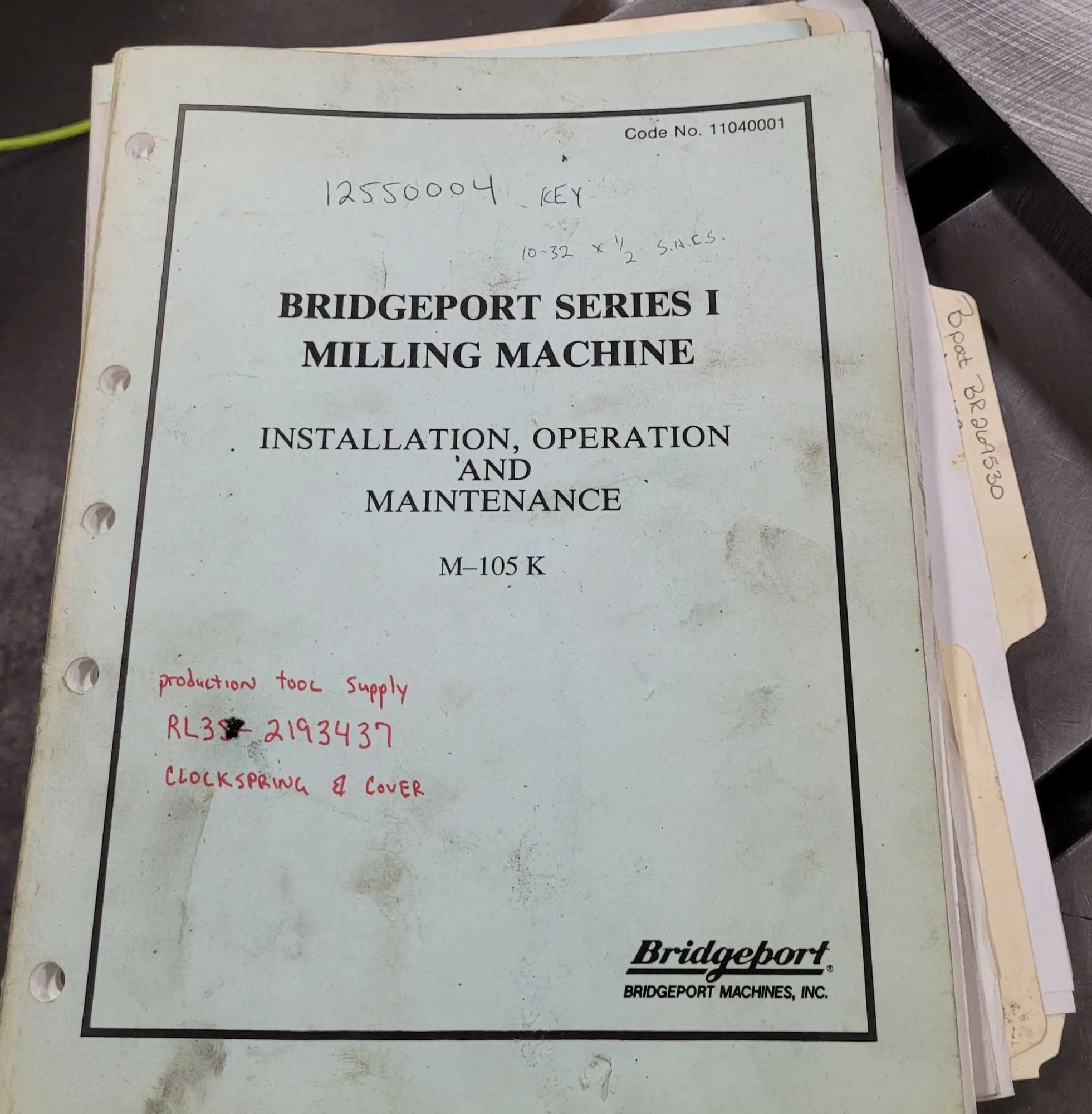 Bridgeport Series 1 Mill With Rebuilt 2HP, Chrome Ways, 48X9 Table, DRO - VERTICAL MILLING MACHINES
