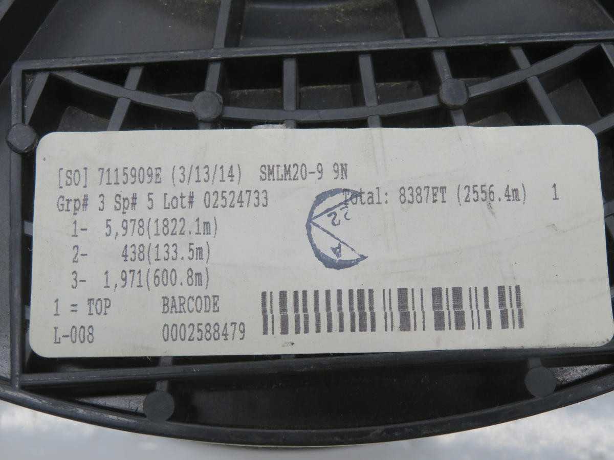 Lot Of 8000 Ft Carlisle M22759/91-20-9 Wire/Cable T225530 - ELECTRICAL WIRE