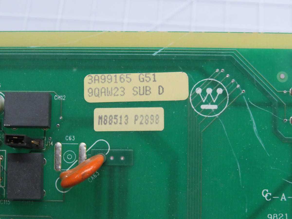 Westinghouse 3A99165 G51 9QAW23 Circuit Board T203208 - PCB CIRCUIT BOARDS