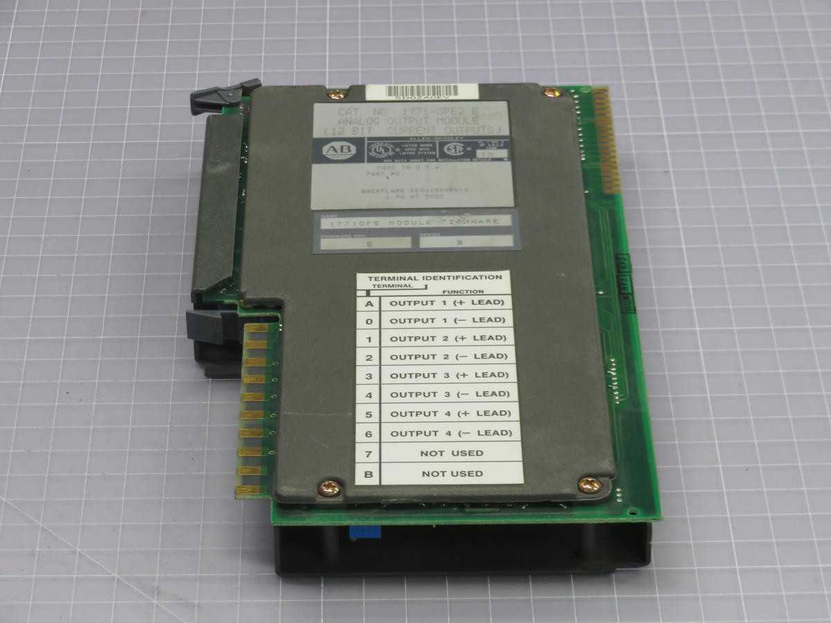 ALLEN BRADLEY 1771-0FE2 ANALOG OUTPUT MODULE T229190 - INDUSTRIAL PARTS