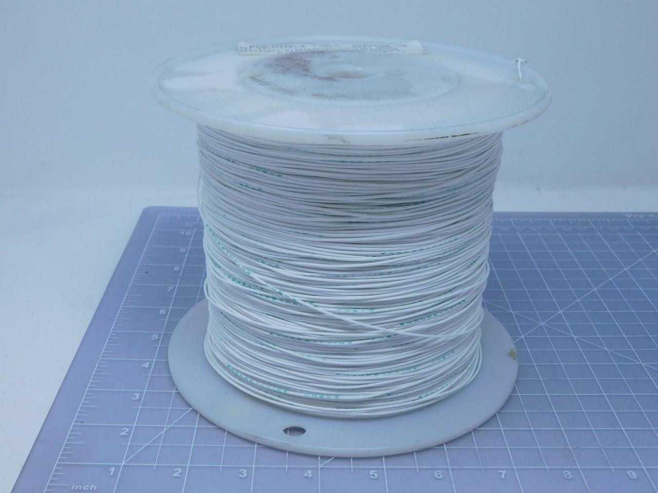 1950 Ft Sonic Wire M22759/11-24-9 White Hook Up Wire 24 AWG 600 V - ELECTRICAL WIRE