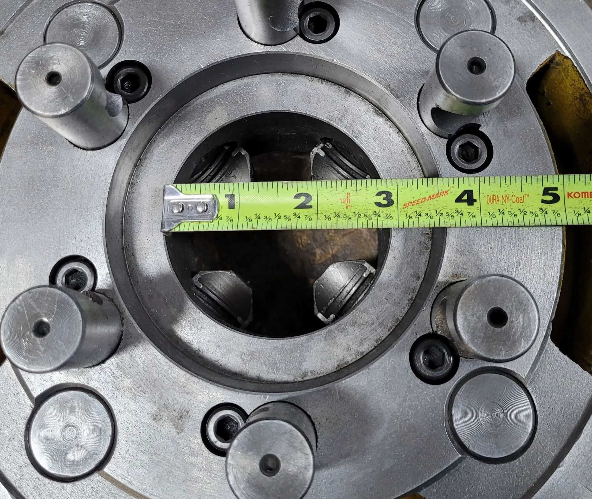 10” Bison 4 Jaw Chuck D1-6 With Chuck Key - MACHINING ACCESSORIES & TOOLING