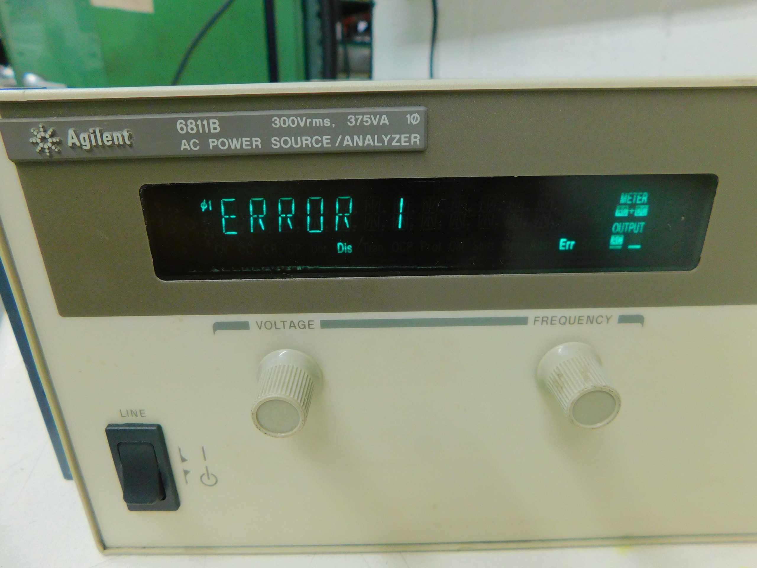 AGILENT 6811B AC POWER SOURCE/ANALYZER, 300VRS,40--1000HZ,375VA,1PH - ANALYZER