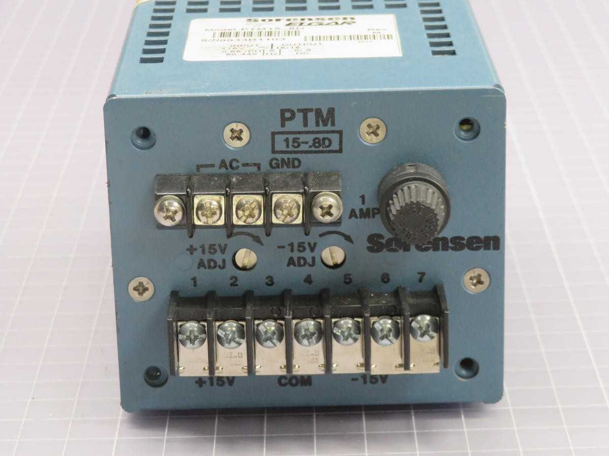 SORENSEN PTM15-.8D POWER SUPPLY T229193 - POWER SUPPLIES