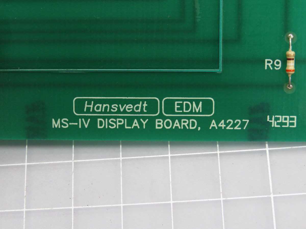 HANSVEDT A4227 DISPLAY CIRCUIT BOARD T248818 - PCB CIRCUIT BOARDS