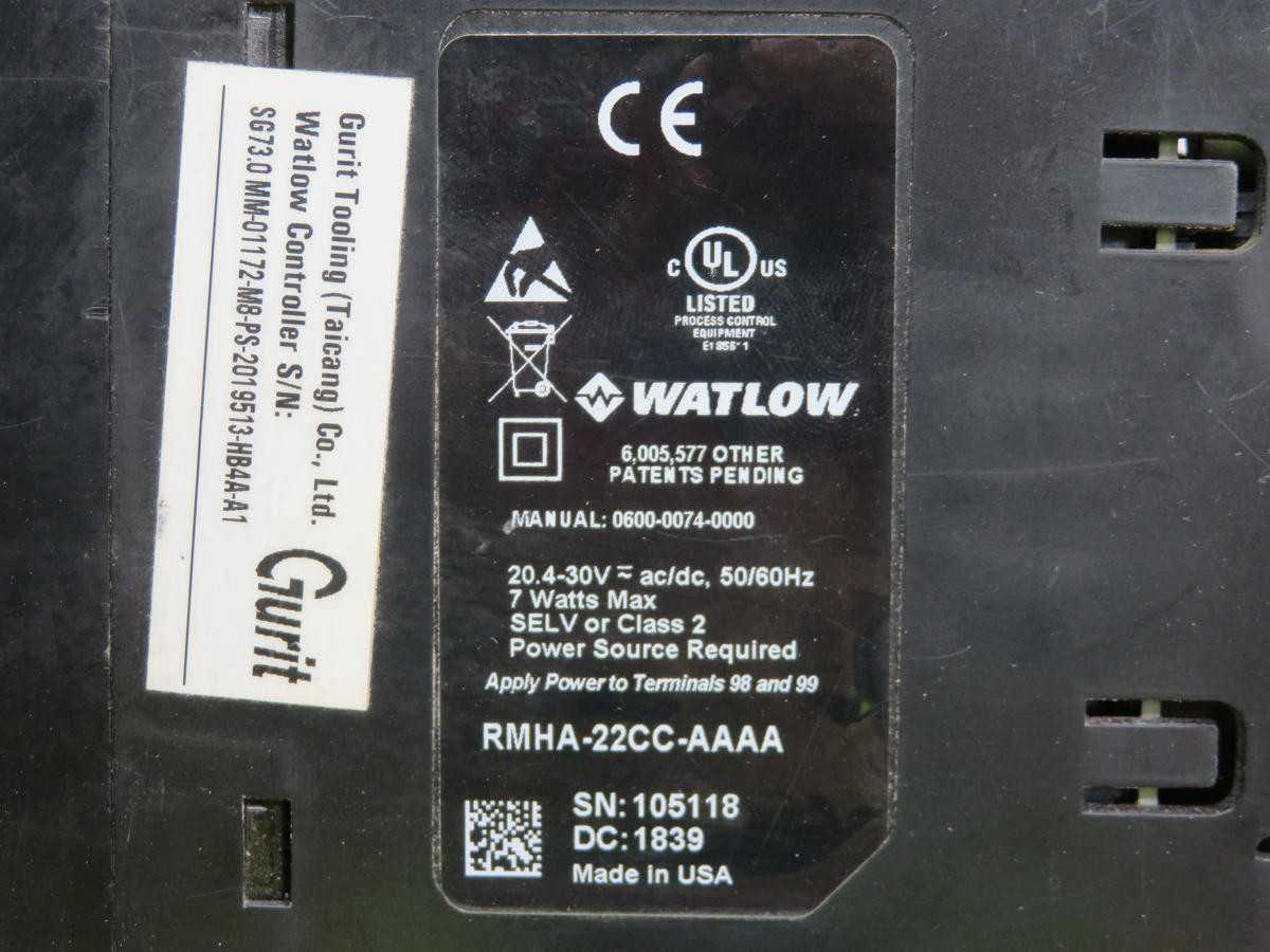 WATLOW RMHA-22CC-AAAA HIGH DENSITY CONTROL MODULE T203971 - MISCELLANEOUS