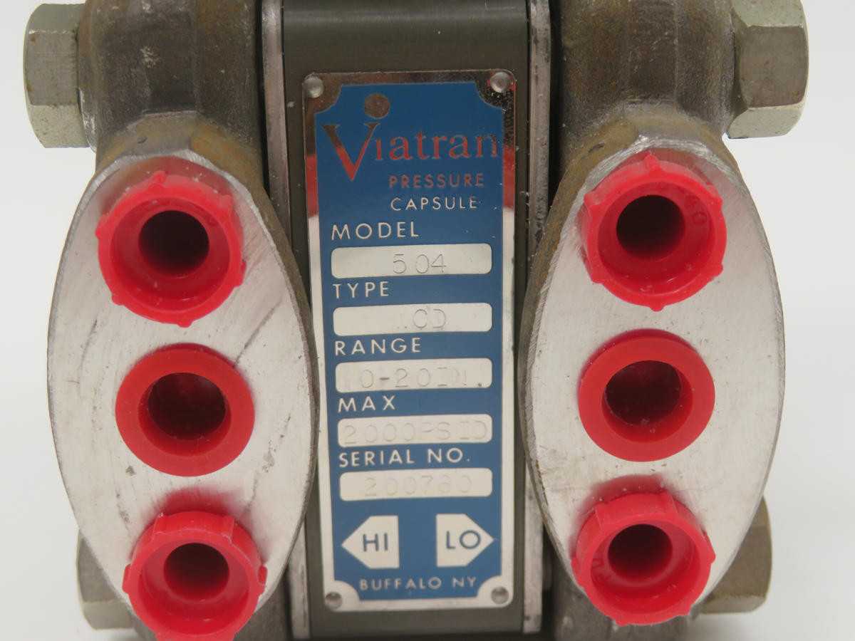 VIATRAN 504 PRESSURE TRANSMITTER T238473 - PRESSURE TRANSMITTER