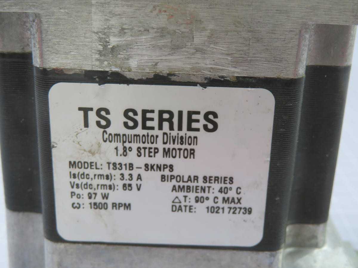 PARKER TS31B-SKNPS STEPPER MOTOR
TORQUE
STANDARD
SIZE 34
1 STACK T222105 - ELECTRIC MOTORS