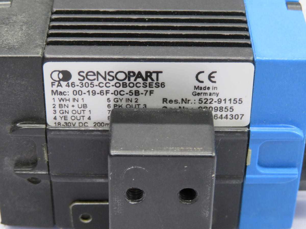 SENSOPART FA 46-305-CC-OBOCSES6 VISION SENSOR T210493 - SENSORS