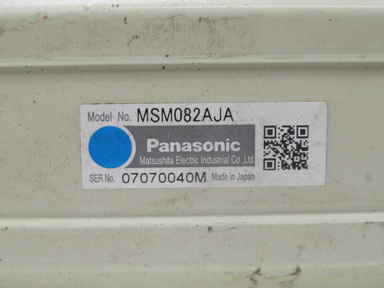Panasonic MSM082AJA Servo Motor T270476 - High Performance Precision Control - SERVO