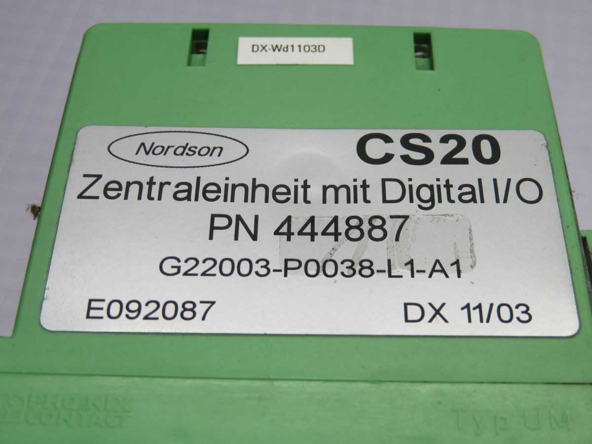 NORDSON 444887 G22003-P0038-L1-A1 MIT DIGITAL I/O MODULE T259721 - PLC MODULES