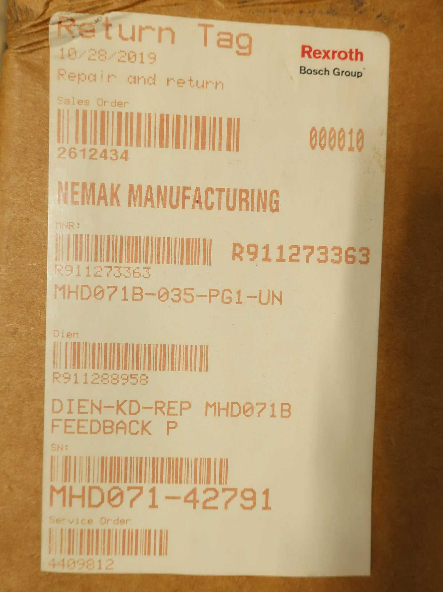 PALLET OF ASSORTED REXROTH SERVO MOTORS - SERVO MOTORS