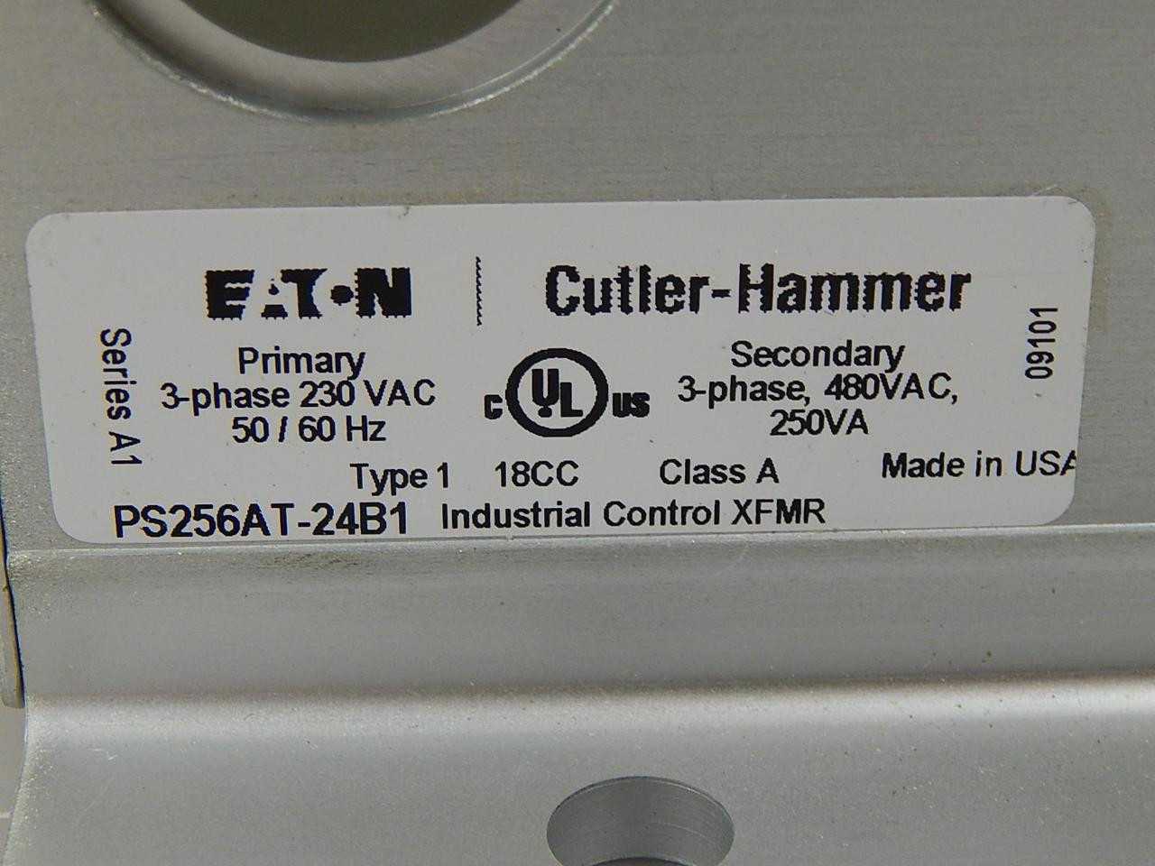 EATON CUTLER HAMMER PS256AT-24B1 250 VA 3 PHASE TRANSFORMER T86740 - DRY TRANSFORMERS