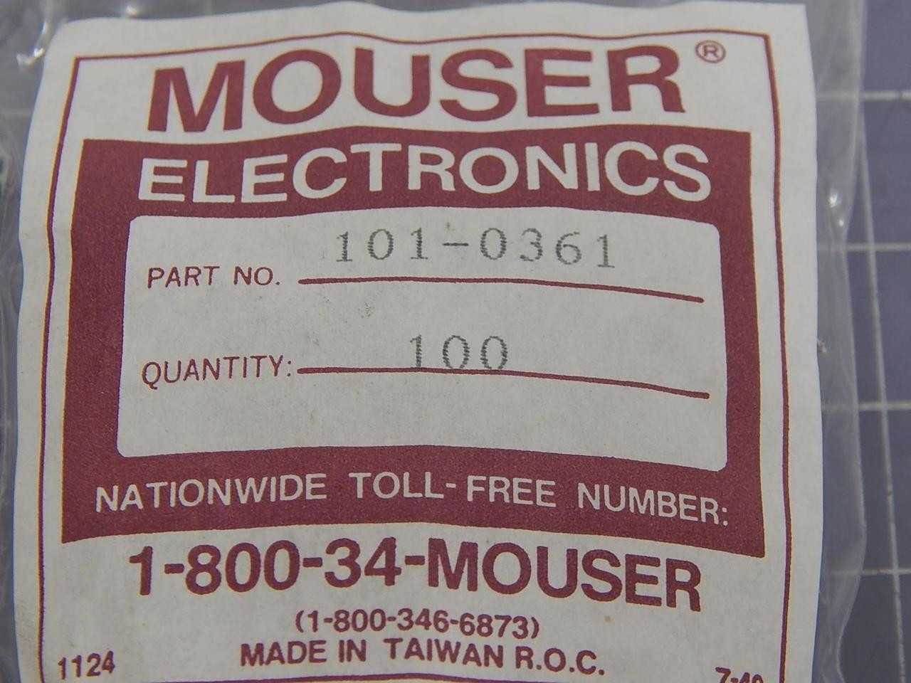 LOT OF 25000 MOUSER ELECTRONICS 101-0361 TACTILE SWITCHES TACTILE SWITCH 6X6MM T100976 - SWITCHES