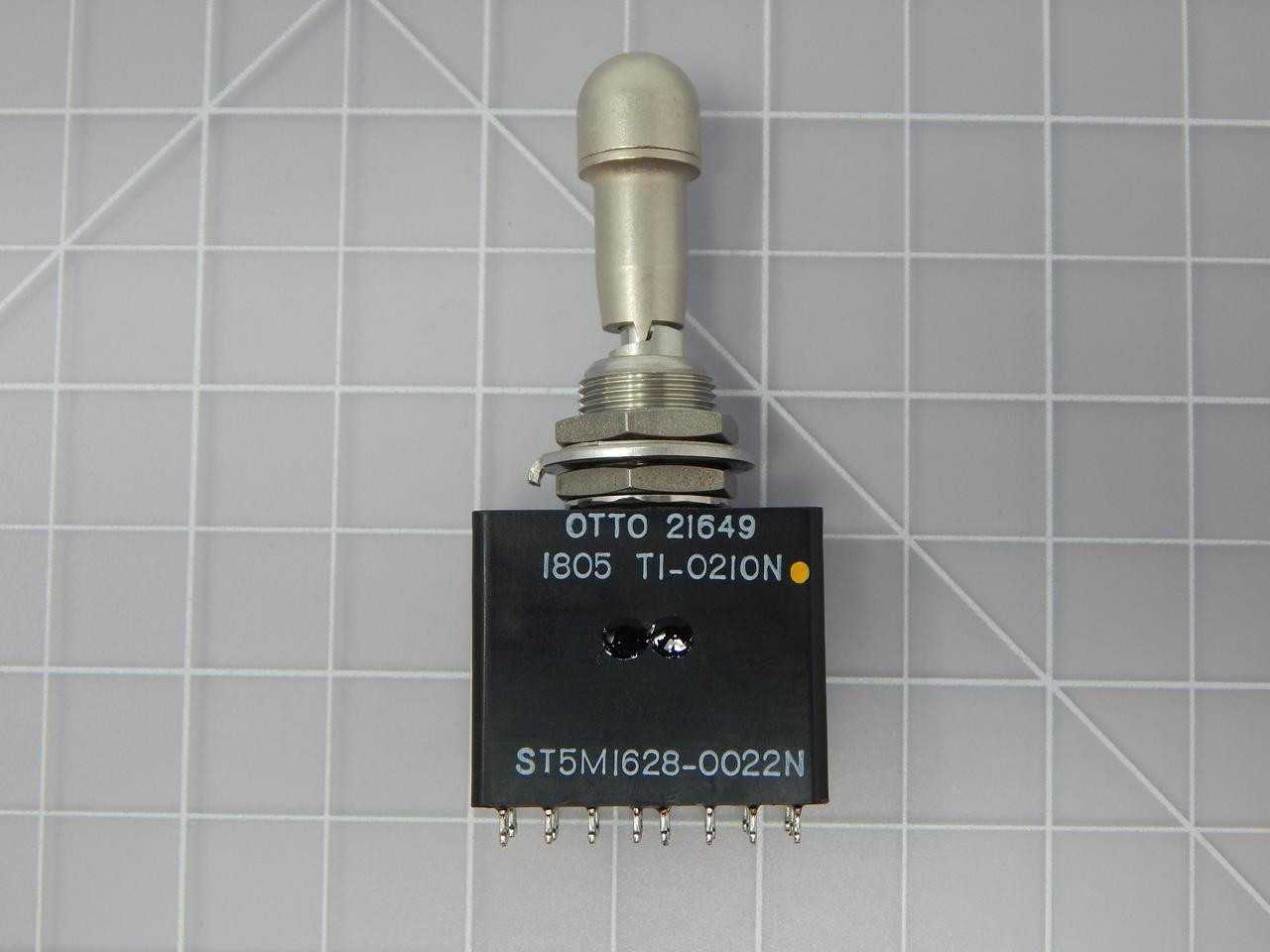 OTTO ST5M1628-0022N 5930-01-176-5607 TOGGLE SWITCH / PADDLE SWITCH FOR AIRCRAFT T133611 - SWITCHES