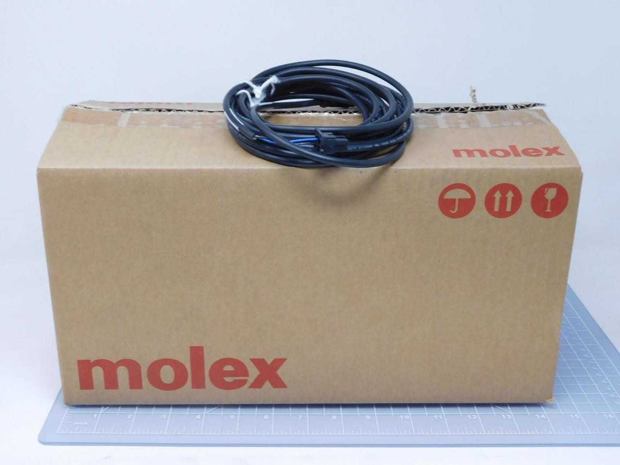 LOT OF 24 MOLEX 1200659718 CSE M12 AC 4P FE STR PUR 4.12M W MINI FI T133374 - CORDSET CABLES