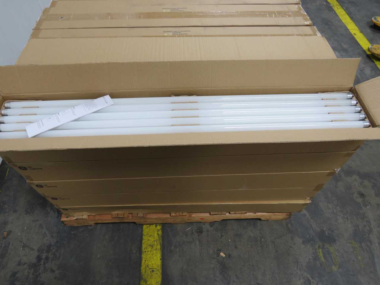 Lot Of 380 GE 34279 10W LED T8 48 Inch Bi-Pin Tubes 3500K - LIGHTING