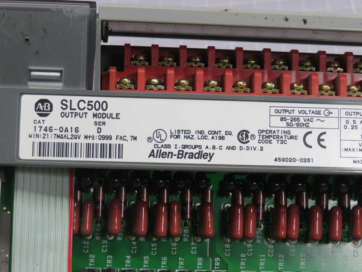 ALLEN BRADLEY 1746-0A16 OUTPUT MODULE T248137 - AUTOMATION & CONTROLS