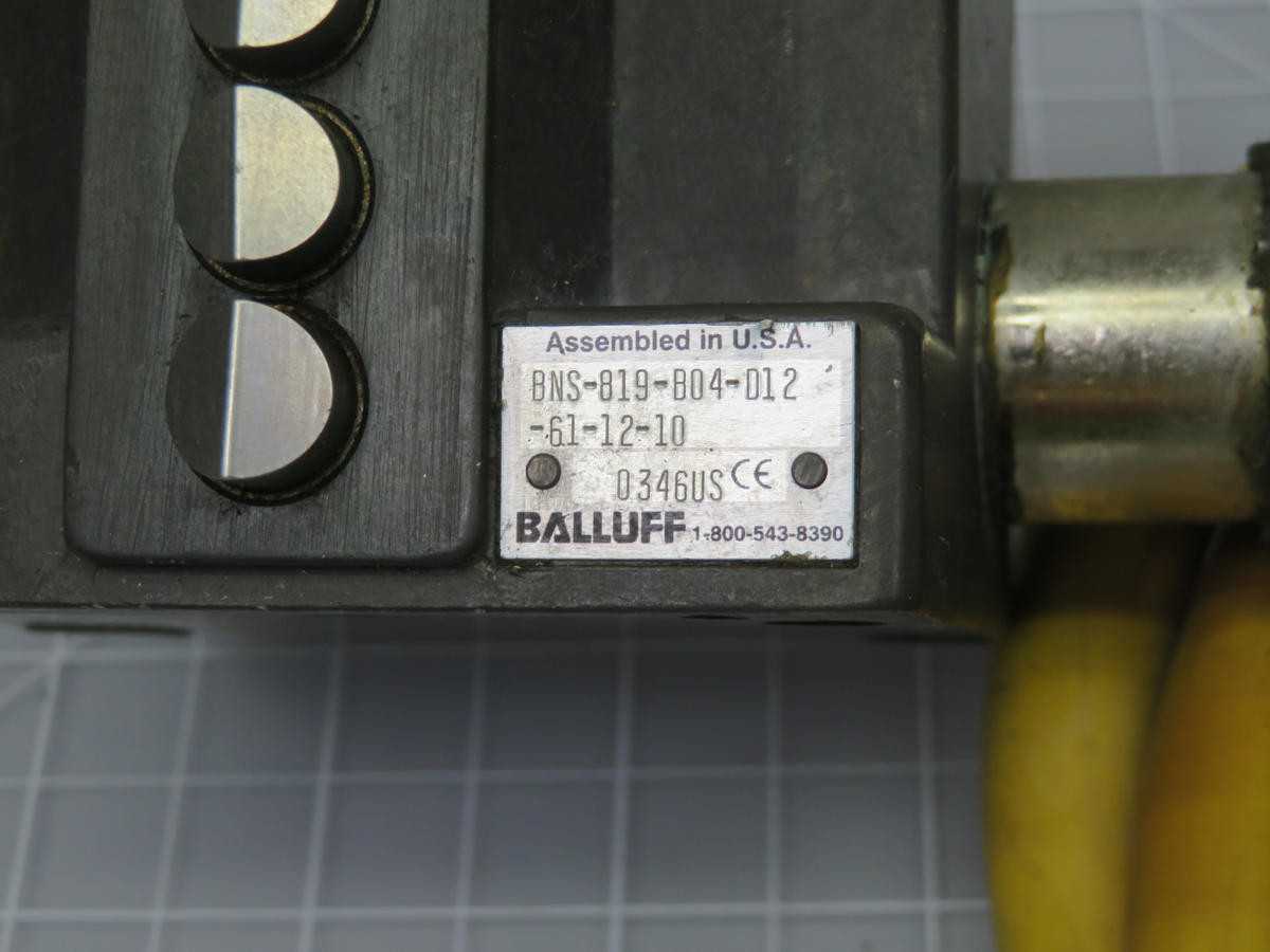 BALLUFF BNS-819-B04-012-61-12-10 MECHANICAL MULTIPLE POSITION LIMIT SWITCHES T202539 - SWITCHES