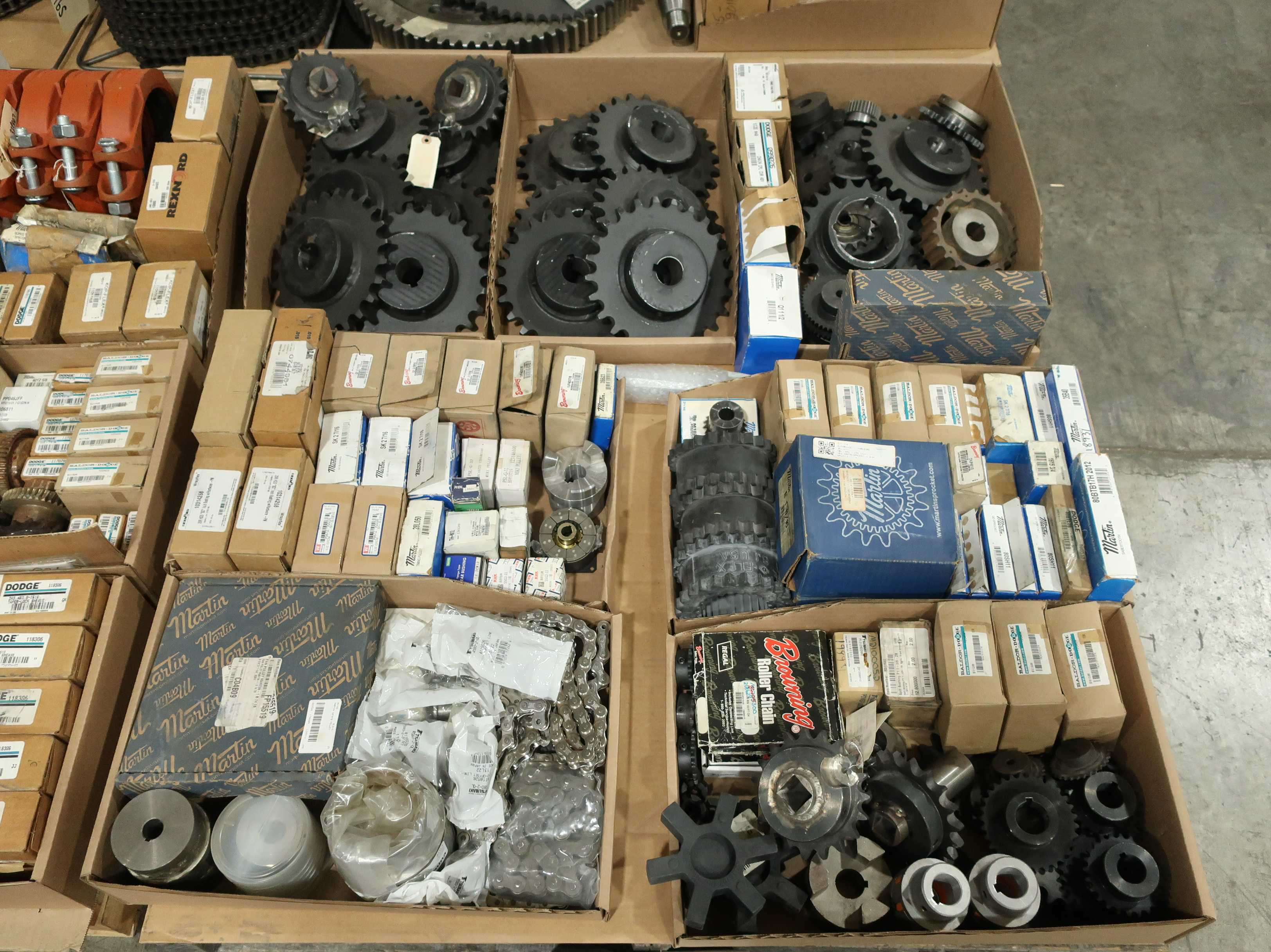 SKU 1775523 - 4 PALLETS OF ASSORTED POWER TRANSMISSION - POWER TRANSMISSION
