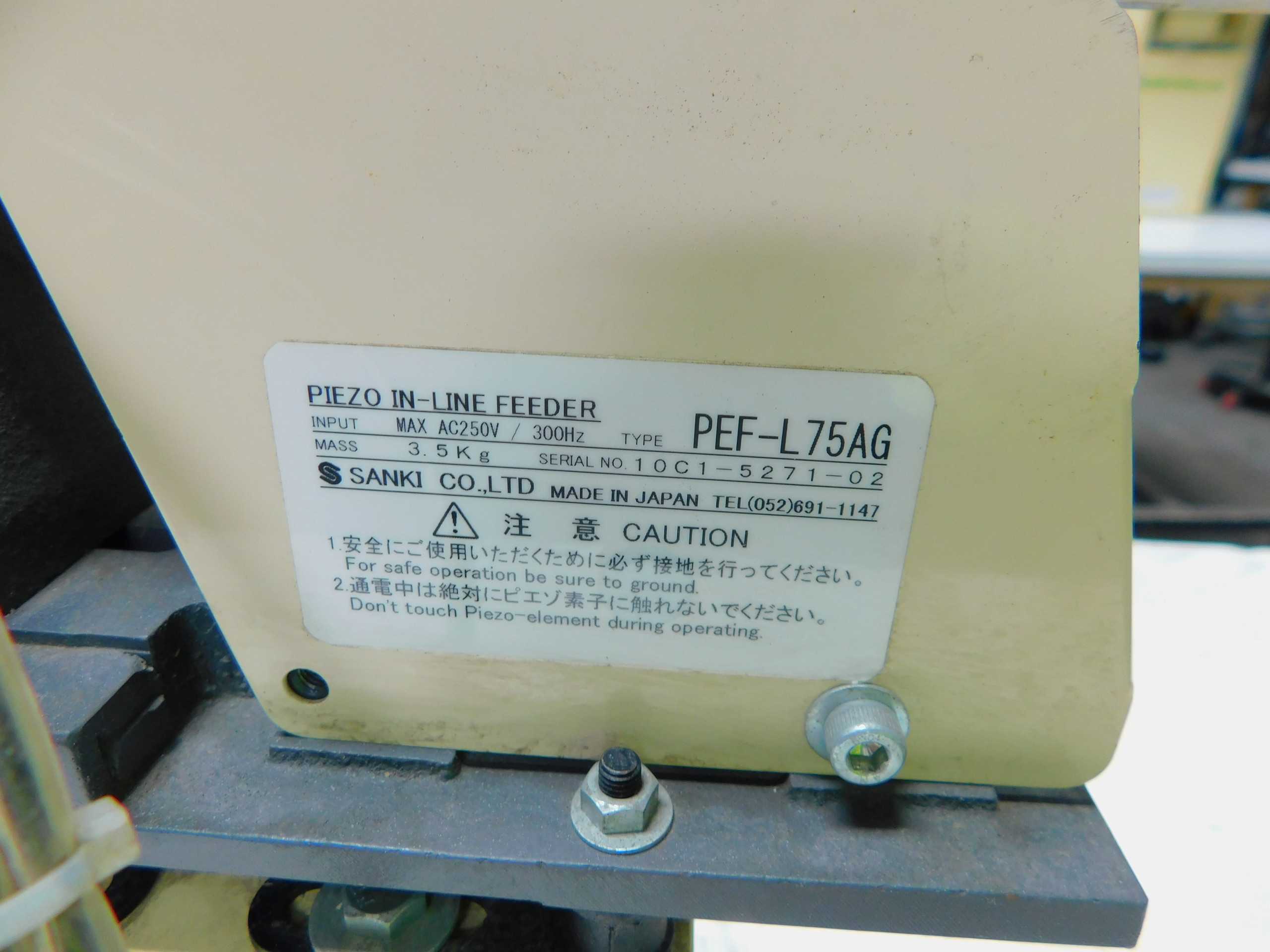 SANKI PIEZO IN-LINE PARTS FEEDER, 250V - AUTOMATION & CONTROLS