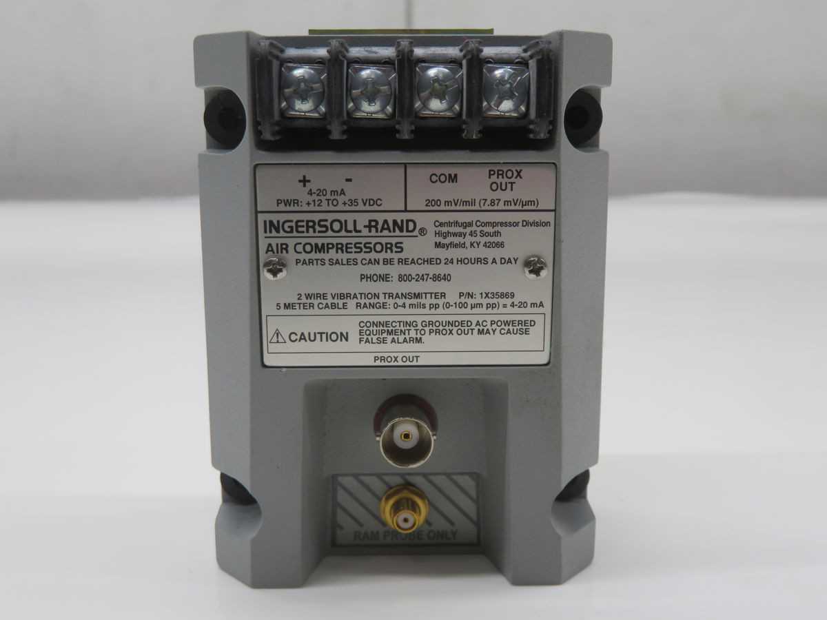INGERSOLL RAND 1X35869 VIBRATION TRANSMITTER T246722 - PRESSURE TRANSMITTER