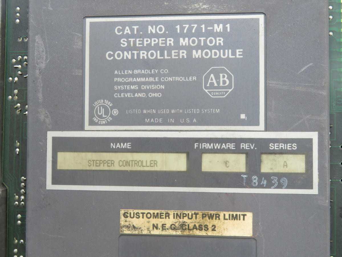 Allen Bradley 1771-M1 Stepper Motor Control Module T241644 - AUTOMATION & CONTROLS