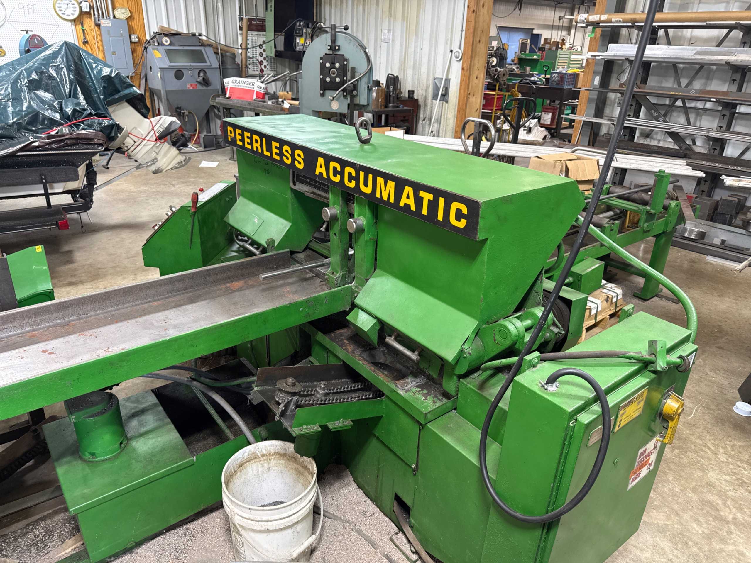 1974 Peerless Accumatic 1400 Horizontal Band Saw, 5 HP, 440V, Hydraulic Clamping - HORIZONTAL BAND SAWS