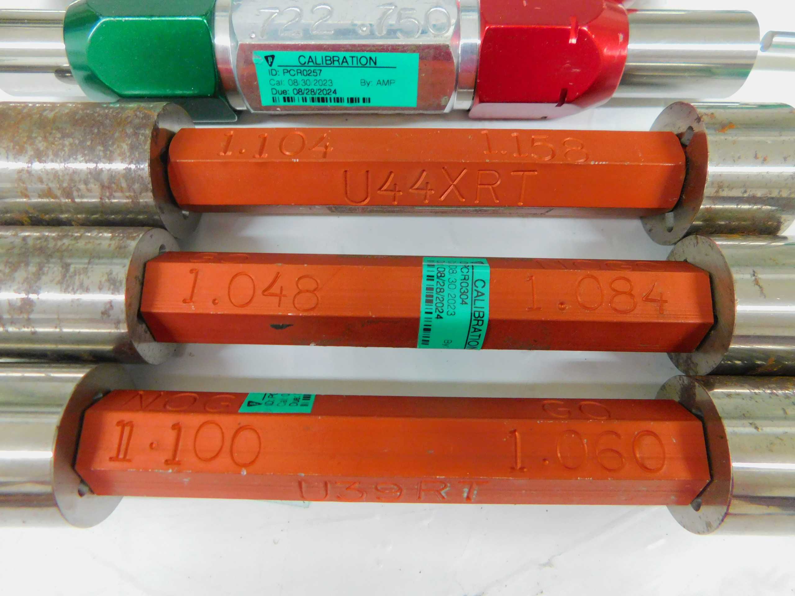 Lot Of 17 Burndy Mixed Go-No-Go Pin Gauges In Various Sizes - MAGNETIC THICKNESS GAUGES