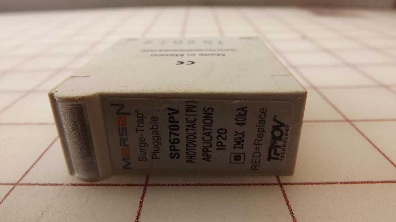 LOT OF 10 MERSEN SP670PV SURGE-TRAP PLUGGABLE SURGE PROTECTIVE DEVICE T31982 - SURGE SUPPRESSOR
