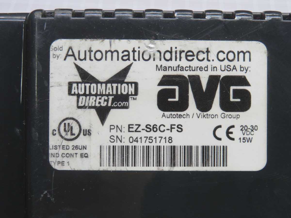 Automation Direct EZ-S6C-FS Operator Panel T256287 - HMIS & DISPLAYS