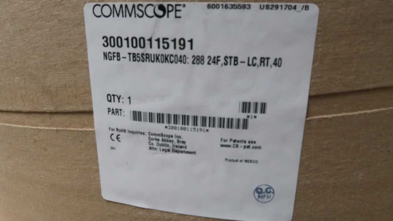 TE CONNECTIVITY SE-8462MR-288 FIBER OPTIC CABLE TERMINATION BLOCK 288 FIBER/TERMINATIONS SINGLE MODE - FIBER OPTIC CABLE