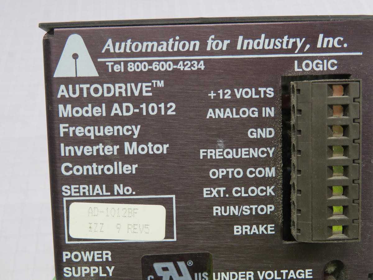 AUTOMATION FOR INDUSTRY AD-1012 AD-1012BF
POWER SUPPLY T216870 - POWER SUPPLIES