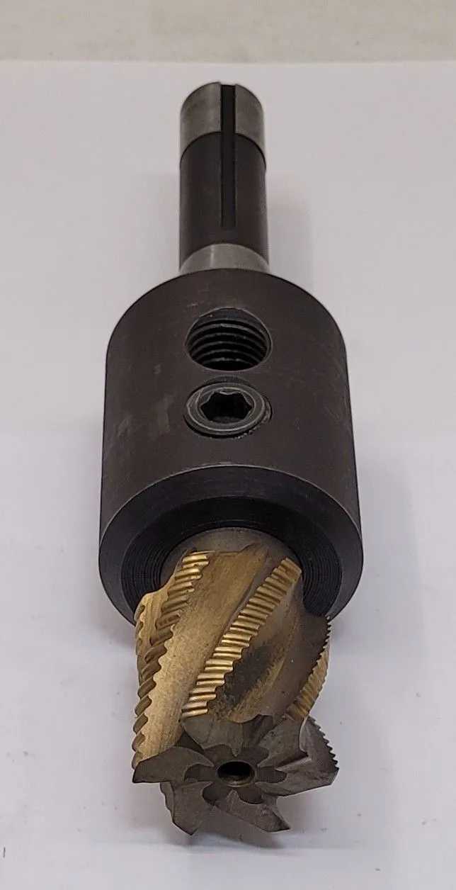 R8 END MILL HOLDER – 1-1/4 INCH W/ CUTTER - MACHINING ACCESSORIES & TOOLING