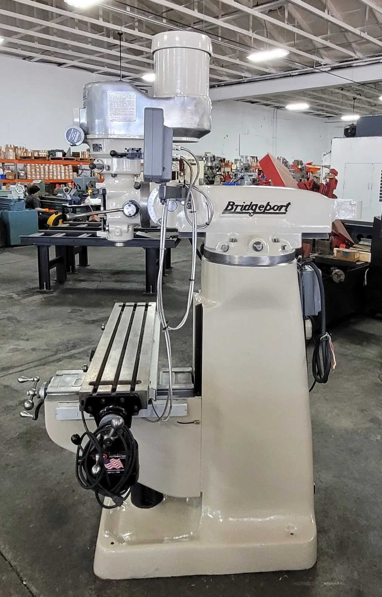 BRIDGEPORT SERIES 1 VERTICAL MILL 1.5HP 9X42 TABLE R8 DRO 4.2K RPM - TOP PRECISION TOOL! - VERTICAL MILLING MACHINES
