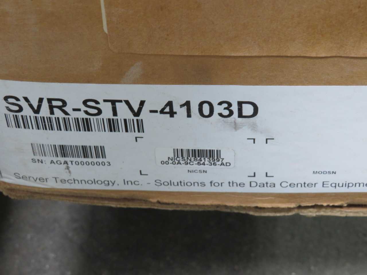 HP SVR-STV-4103D 63A-9H SENTRY SWITCHED CABINET DISTRIBUTION UNIT W/WALTHER 63A-9H PIN AND SLEEVE 60 - ELECTRICAL COMPONENTS