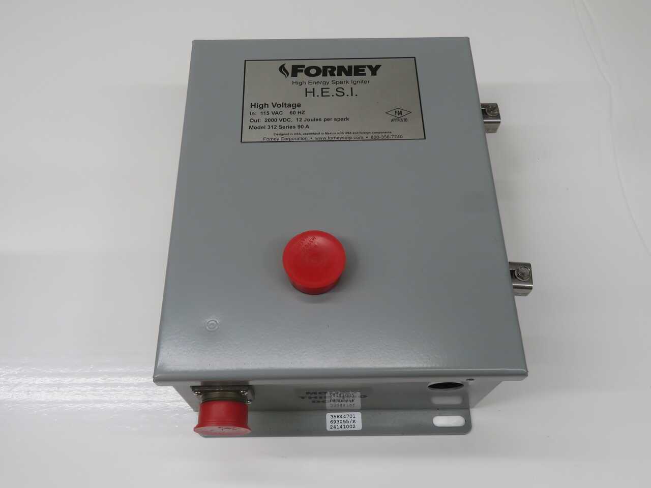 FORNEY 312 HIGH ENERGY SPARK IGNITER T272349 - OPERATOR CONTROLS